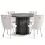 Ensemble de salle à manger 5 pièces pour 4 personnes Modern Glam-1892315704-1892316102