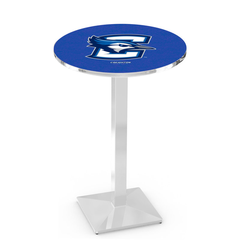 Round Metal Base Dining Table, Chrome, Creighton University