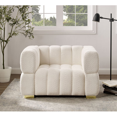 Fauteuil d'appoint rembourré Makirah