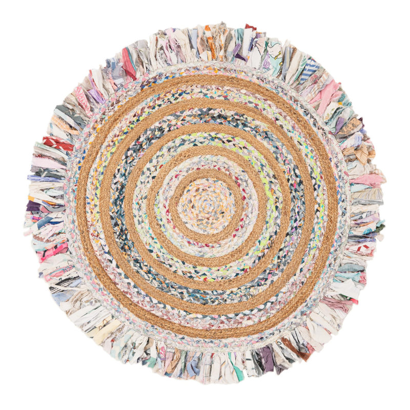 Tapis à volants, Rond 4 pi 1 po