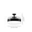 Futura Ceiling Lamp G Amber Brass Matt Black 1 E26 Ul-730153287-730153289