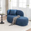 Chaise longue rembourrée en fausse fourrure-1503816429