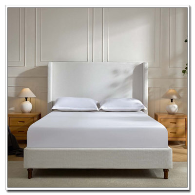 Lit tapissier avec tête de lit Elegant Simplicity