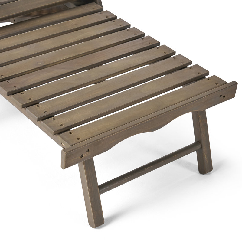 Pepe Solid Wood Adirondack Chair, Grey