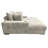 Oversized Cuddler Chaise Sofa With Cupholder And Usb, Living Room Accent Chair, Taupe