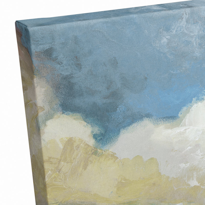 Cloudy Rolling Hills - peinture sur toile tendue