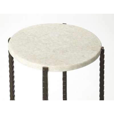 Nigella Marble and Cross Legs Side Table