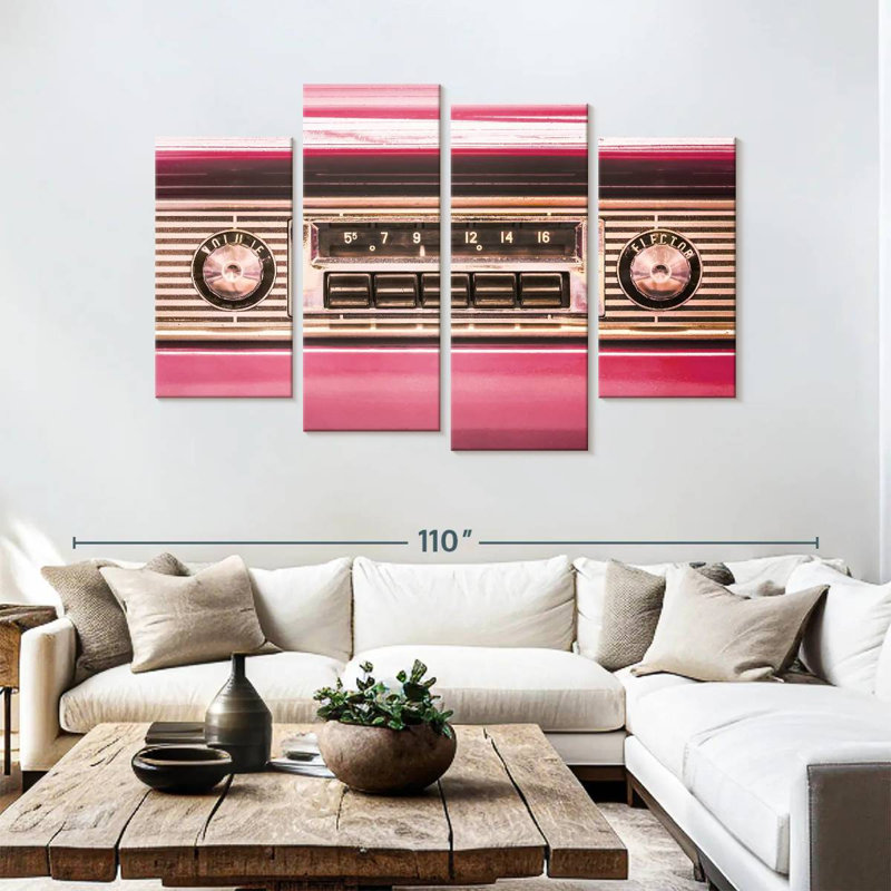 Abarca Retro Car Radio, 54"H x 84"W