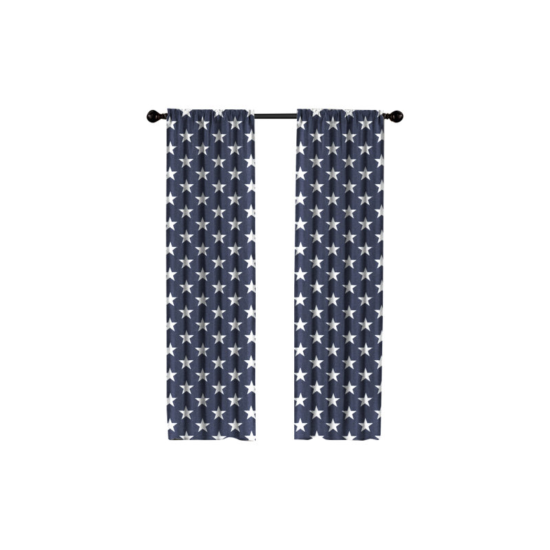 Cotton Room Darkening Curtain Single Panel, 50" W x 72" L