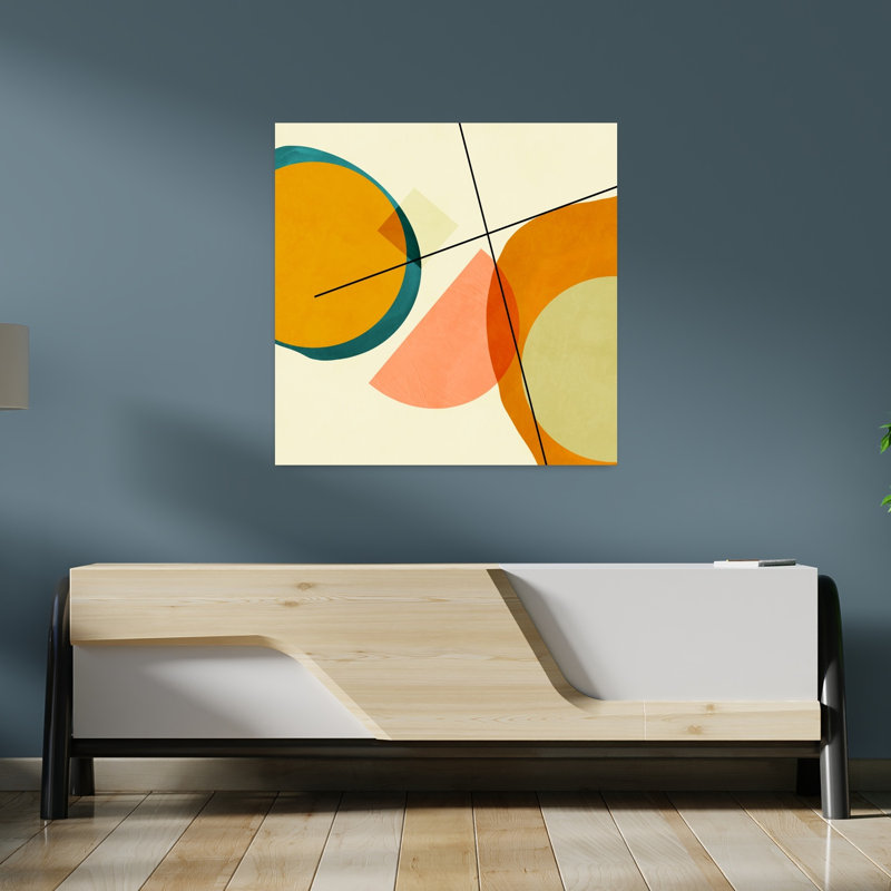 Art contemporain, art contemporain abstrait, H 36 po x l 36 po