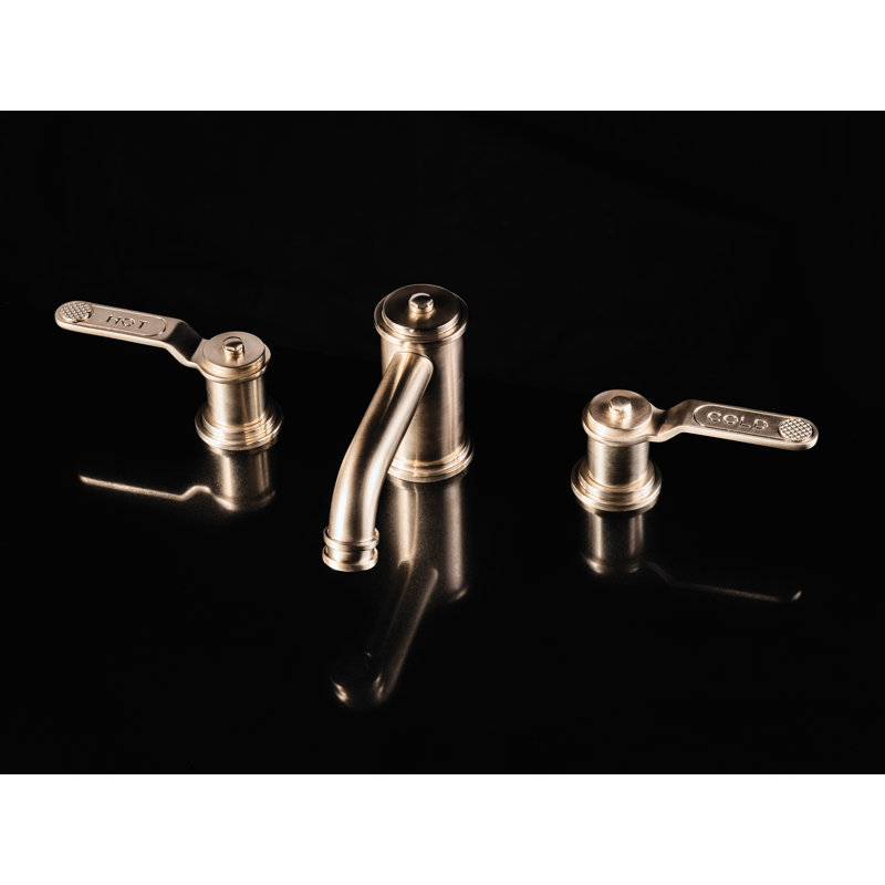 Armstrong™ Widespread Lavatory Lever Handle Faucet with Low Spout, Satin English Gold