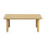 Table basse d'extérieur carrée en bois d'acacia