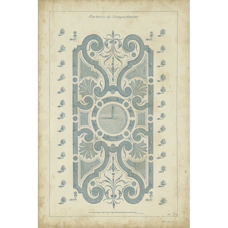 Conception de jardin en bleu I, H 18 po x l 12 po