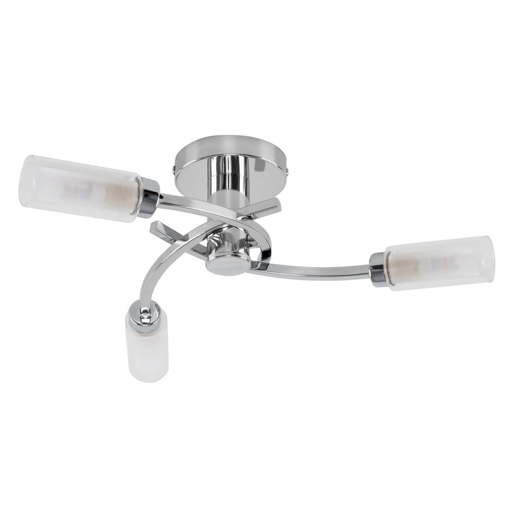 3-Light 35cm Semi Flush Mount