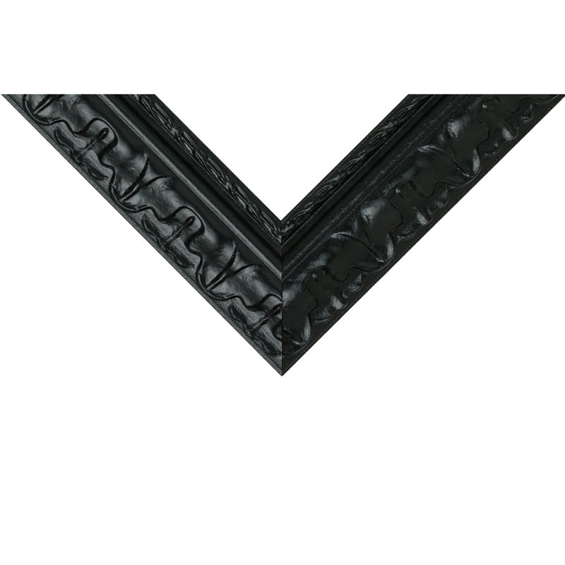 Cadre photo Craig Frames 24 x 36 pouces, noir, style Bravado, moulure en MDF de 2 pouces, finition peinte, vitre en plexiglas et système d'accrochage inclus.