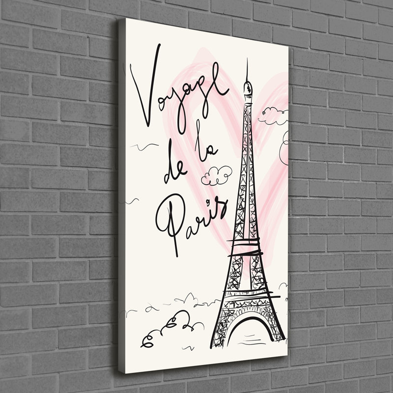 Eiffel Tower Paris - Wrapped Canvas Print