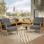 Canapé confortable de style Mid-Century moderne avec fabrication en bois robuste-976557013