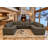 Sobekhet Leather Match Large Seating Modular Sectional-297820608-297820610