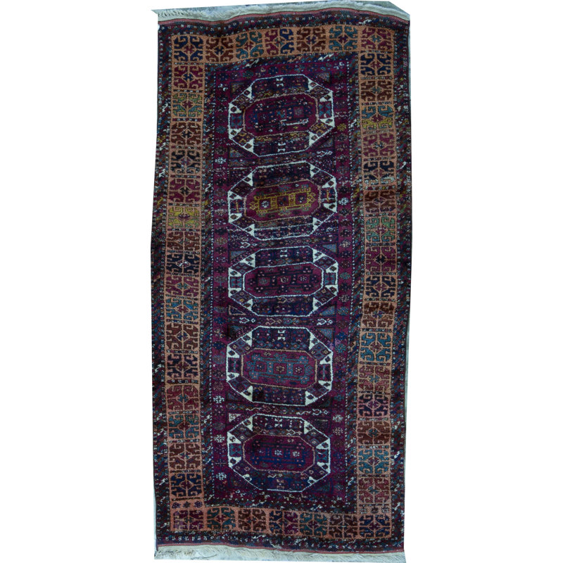 Tapis vin et or noué à la main de haute qualité