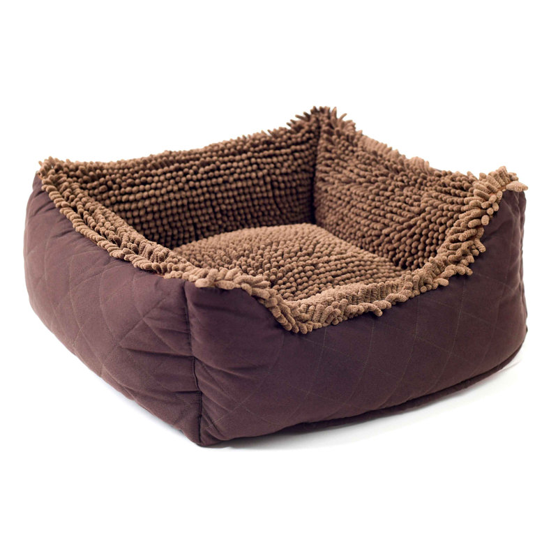Lit pour animaux en polyester DGS Pet Products, Brun, L 31 po x P 37 po x H 10 po, Très grand