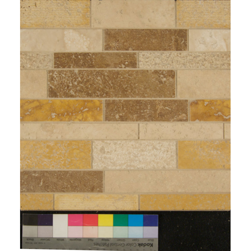 Travertine Random Sized Travertine Linear Mosaic Wall & Floor Tile