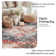 Machine Washable Non Slip Vintage Area Rugs for Living Room Bedroom Dining Room - Red