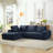 L-Shape Sectional Oversized Sofa with soft cushion-1904383011-1904383453