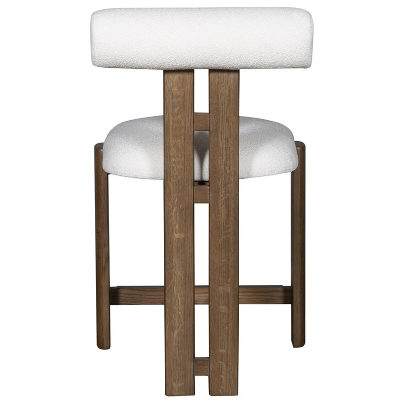 Wright Upholstered Bar Stool with Solid Wood Frame, Counter Stool (24.5" Seat Height)