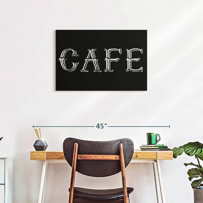 Tergel Blackboard Cafe Typography, 20" H x 30" W