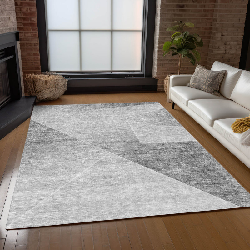  Tapis d'entrée antidérapant Malchow, Rectangle 5 pi x 7 pi 6 po