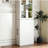 70.87" H Display Storage Cabinet , 4 Tier multi-functional pull-out multi-tier storage shelf & 2 Glass Doors, Modern Wooden Tall Bookshelf Bookcase