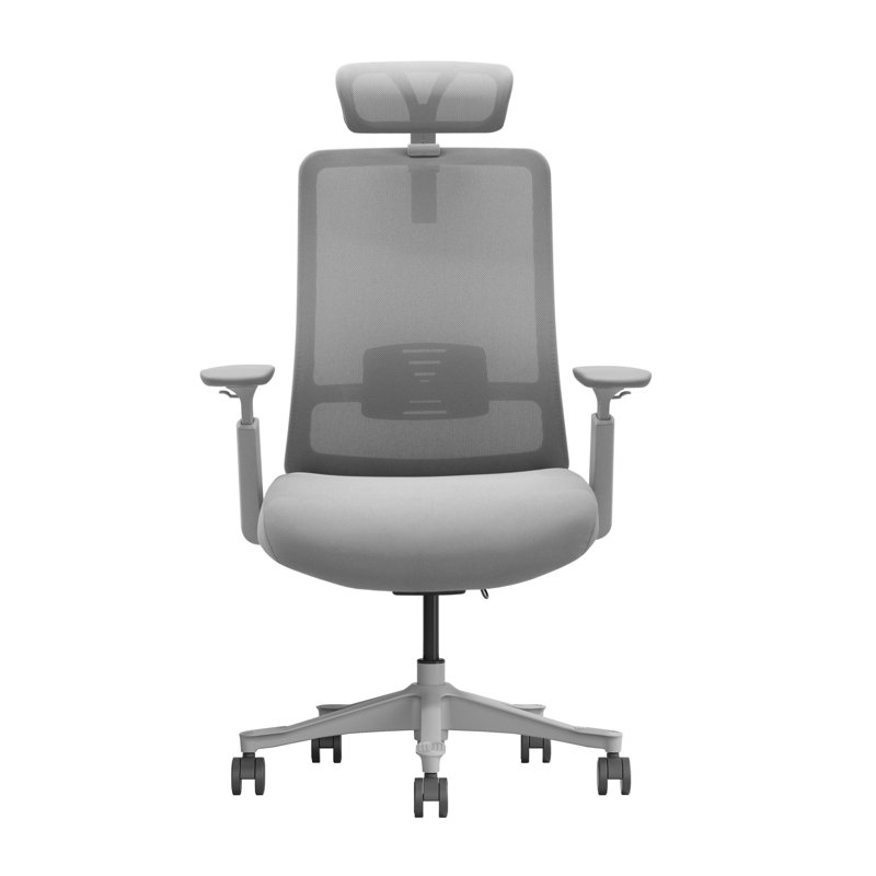 Chaise de bureau Lorilei, Gris, Gris