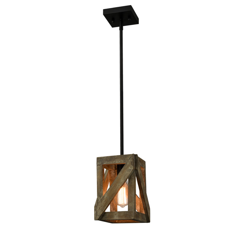 Luminaire suspendu noir mat 1 lumière Dovil
