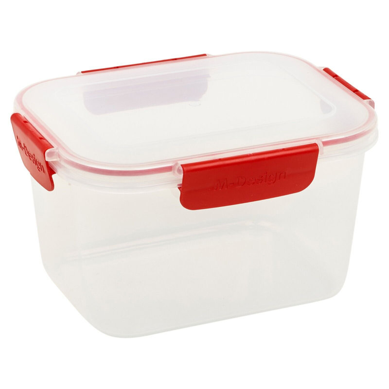 Food Storage - Set of 3 Containers and 3 Lids, Red