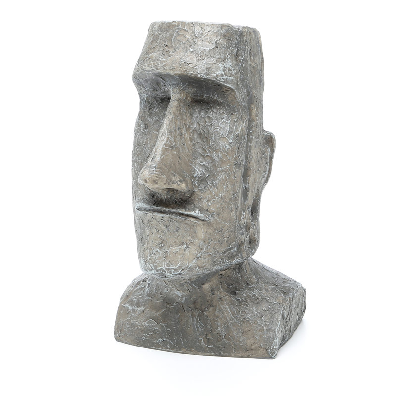 Sculpture monolithe Ahu Akivi Moai Quercia
