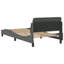 Structure de lit vidaXL gris foncé 100 x 190 cm-97706082-97706083