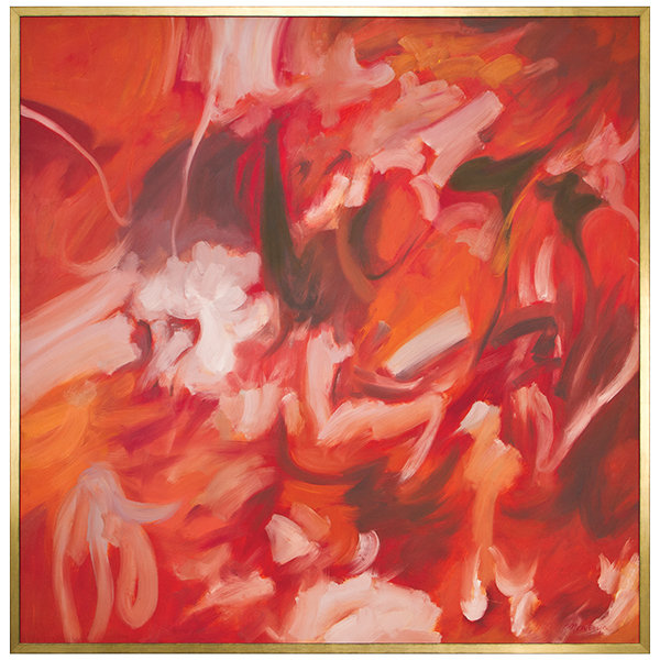 Cerises et framboises par Montoya - peinture encadrée