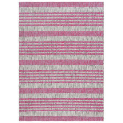 Raysen Performance Striped Indoor/Outdoor Area Rug