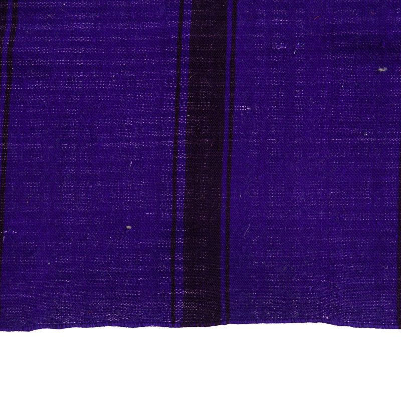 Purple Flatweave Wool Rug - 5'11"" x 11'4""