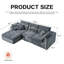 Canapés modulaires confortables de qualité supérieure avec design réversible pour le salon
