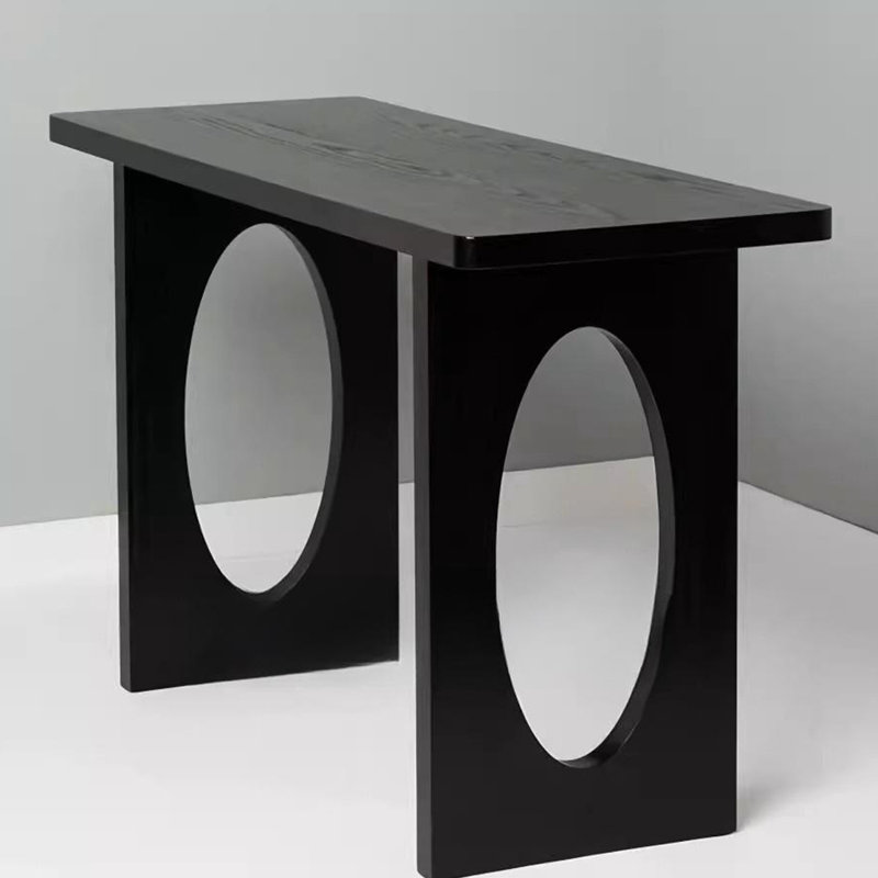 Retro Minimalist Console Table, 33.46" H x 55.12" W x 12.99" D
