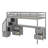 Twin Size Loft Bed With Built-In Desk And Drawer-1080563639