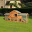 Cage extra spacieuse 79,5 po avec 2 couloirs, enclos pour hamster de cobaye, plateau amovible, toit imperméable à deux niveaux, cage pour grand animal de compagnie et coffre-fort