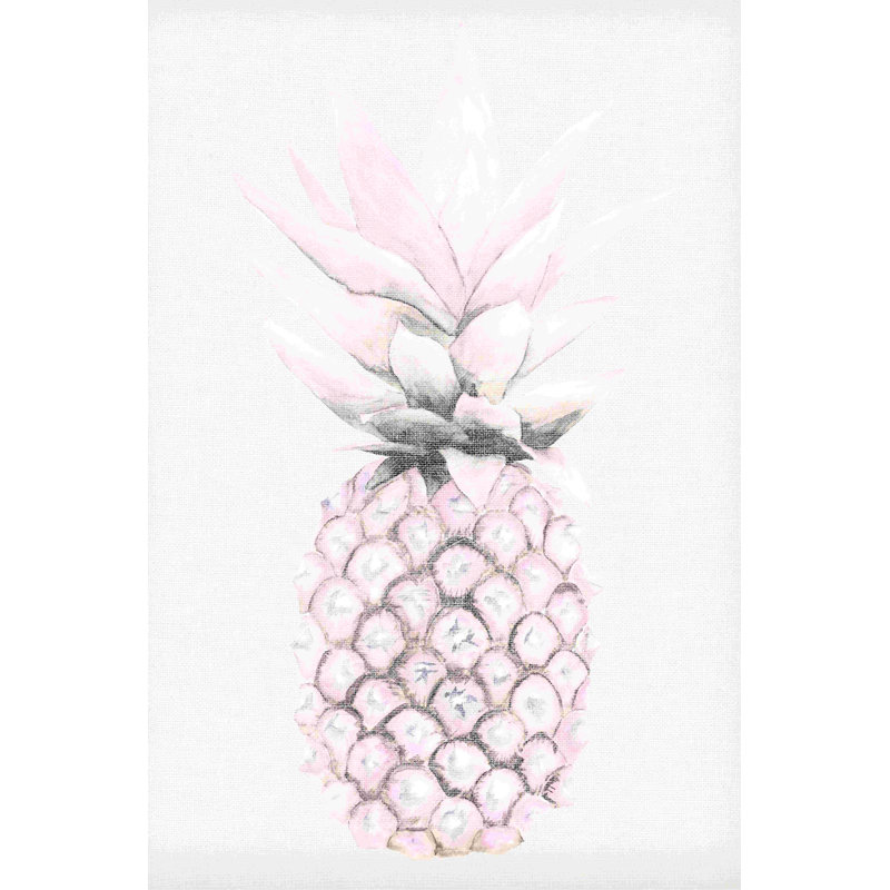 Ananas aquarelle, H 18 po x l 12 po
