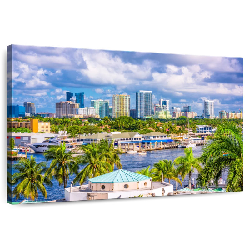 Kavia Fort Lauderdale Skyline, 34" H x 51" W