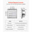 Ventilateur mural carré en acier inoxydable 6 po-116167759