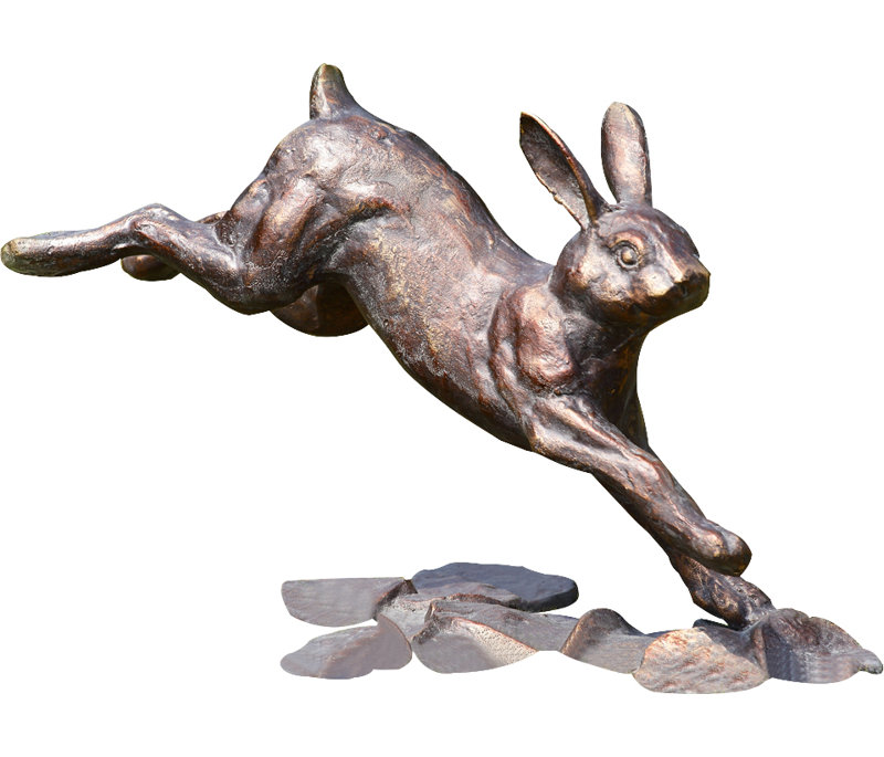 Running Rabbit Garden Statue