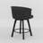 Swivel Upholstered Counter Stool With Metal Frame-1906160425