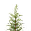 Ensemble de 2 pièces de Noël artificiel pré-éclairé 4 pi avec matériau en PE de haute qualité, ensemble facile à assembler, support en pot