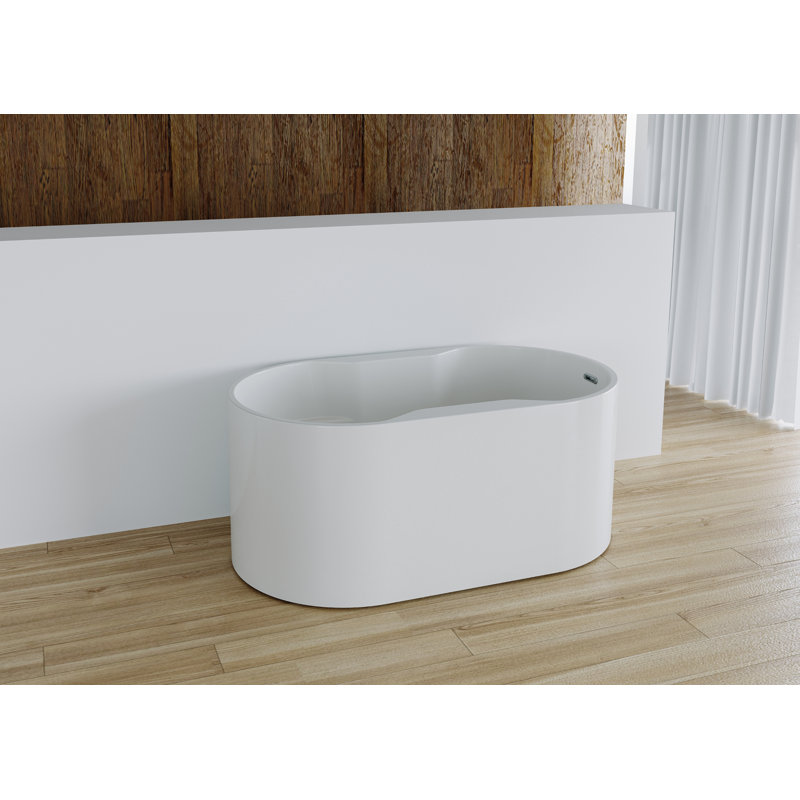 Stormont 56" x 32" Freestanding Soaking Acrylic Bathtub